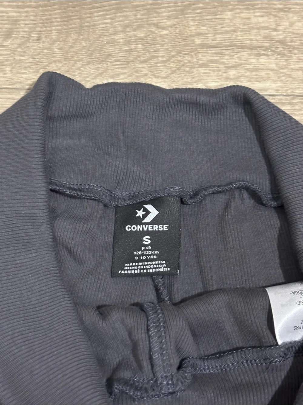 Converse Women's Charcoal Wide-Leg Sweatpants with Logo